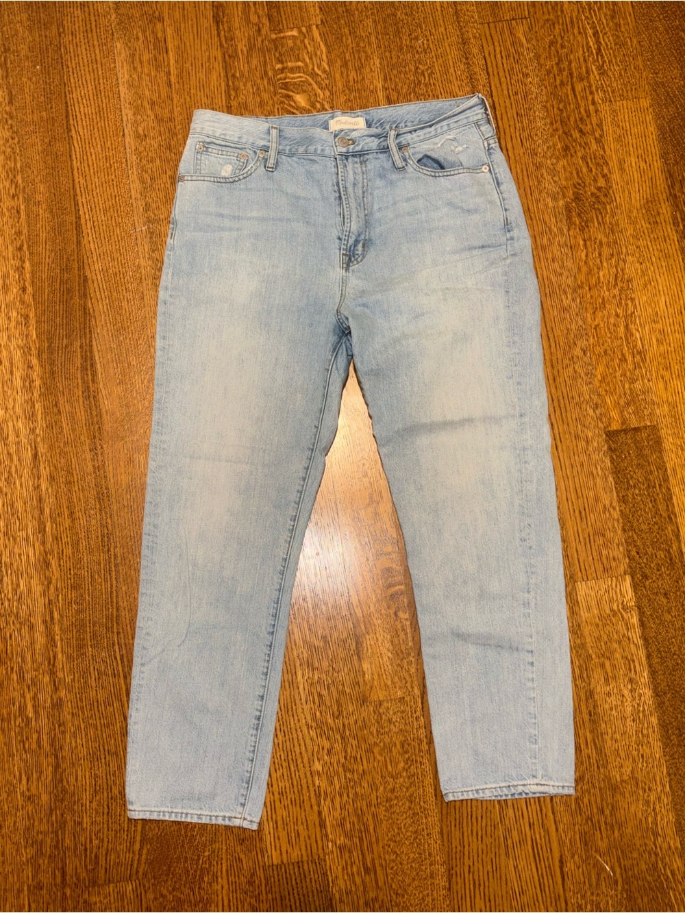 Madewell Light Blue Cropped Jeans - Ankle Length
